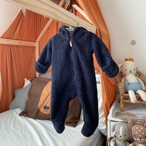 Carter's Teddy Coat One piece Footies for fall